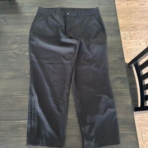 Women’s Eddie Bauer Ripstop Crop Pants Black Size 8 | Outdoor Hiking Travel